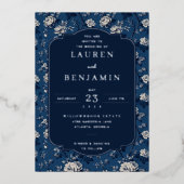 Invitation En Aluminium Flourish & Fête Wedding (Recto)