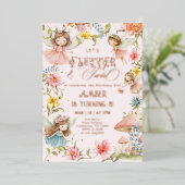 Invitation En Aluminium Flutter and Twirl Fairy Any Age Princess Birthday (Debout devant)