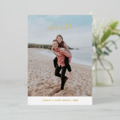 Invitation En Aluminium Foil All Our Love Valentine's Day Card - Blanc (Debout devant)