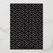 Invitation En Aluminium Foil All Our Love Valentine's Day Card - Noir (Verso)