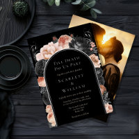 FOIL Gothic Vintage Arc Jusqu'à la mort Mariage ph