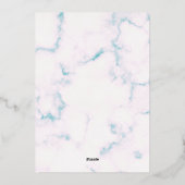 Invitation En Aluminium Foil Invite (Verso)