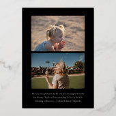 Invitation En Aluminium Foil Moderne minimal tendance Photo Grad Faire-par (Verso)