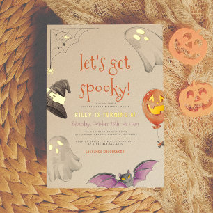 Invitation En Aluminium Foil Pressé Faisons une Halloween d'enfer pour u