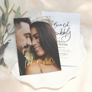 Invitation En Aluminium Foil Pressé Future Mme Brunch & Bubbly Photo