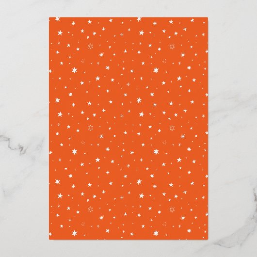 Invitation En Aluminium Foil Soirée Halloween effrayante pour un anniversa (Verso)