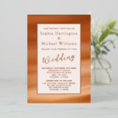 Invitation En Aluminium Foil Terracotta Boho Editable Modèle Automne (Debout devant)