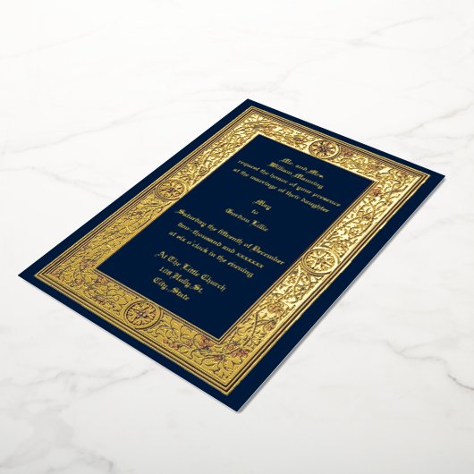 Invitation En Aluminium Foliage et baies de l'époque victorienne par Anton (Rotation)