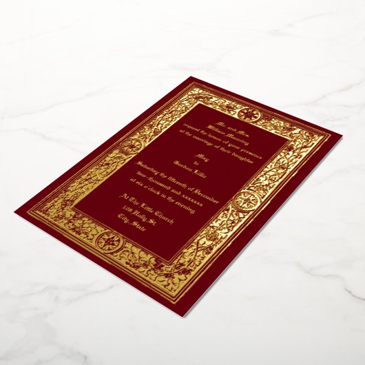 Invitation En Aluminium Folithe et baies de l'époque victorienne par Anton (Rotation)