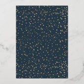 Invitation En Aluminium Fond d'or | Aquarelle Boho Bunny Girl Baby shower (Verso)