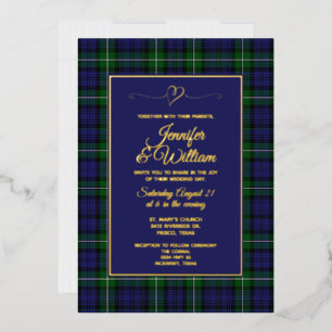 Invitation En Aluminium Forbes Clan Tartan Plaid Weddi