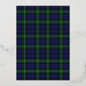 Invitation En Aluminium Forbes Clan Tartan Plaid Weddi (Verso)