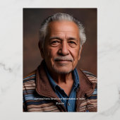 Invitation En Aluminium Forest Green Rose Gold 70e fête d'anniversaire per (Verso)