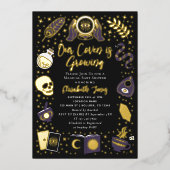 Invitation En Aluminium Fortune Teller Future Witchy Baby shower (Recto)