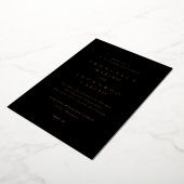Invitation En Aluminium Francesca Mariage classique noir (Rotation)