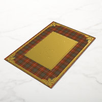 Fraser Rouge Altéré Tartan Or