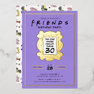Invitation En Aluminium FRIENDS™ Celui avec le 30e anniversaire