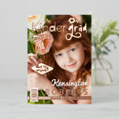 Invitation En Aluminium Fun Kindergarten Photo Magazine Couverture Grad Pa (Debout devant)
