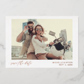 Invitation En Aluminium Fun Mod Instant Photo Enregistrer la date (Recto)