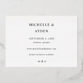 Invitation En Aluminium Fun Mod Instant Photo Enregistrer la date (Verso)