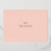 Invitation En Aluminium Fun Script Décontracté Gris Fête des mariées Rose  (Verso)