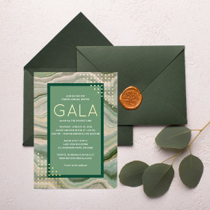 Invitation En Aluminium Gala Motif Geode