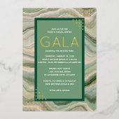 Invitation En Aluminium Gala Motif Geode (Recto)