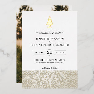 Invitation En Aluminium Gâteau de Mariage