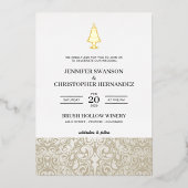 Invitation En Aluminium Gâteau de Mariage (Recto)