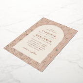 Invitation En Aluminium Géométrique mariage (Rotation)