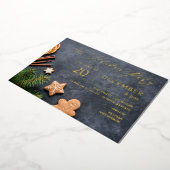 Invitation En Aluminium Gingerbread Cookie & Orange Holiday Party (Rotation)