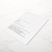 Invitation En Aluminium Glam Brunch Bubbly Fête des mariées Real (Rotation)