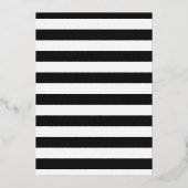 Invitation En Aluminium Gold Black Blue C'est un garçon Baby Footprints (Verso)