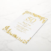 Invitation En Aluminium Gold Foil Nous faisons toujours Mariage Anniversai (Rotation)