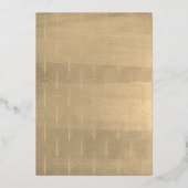 Invitation En Aluminium Gold Ginkgo Leaf mariage élégant (Verso)