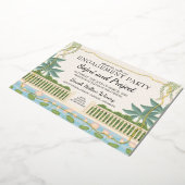 Invitation En Aluminium Gold Indian Engagement Party (Rotation)