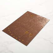 Invitation En Aluminium Gold New Year (Rotation)