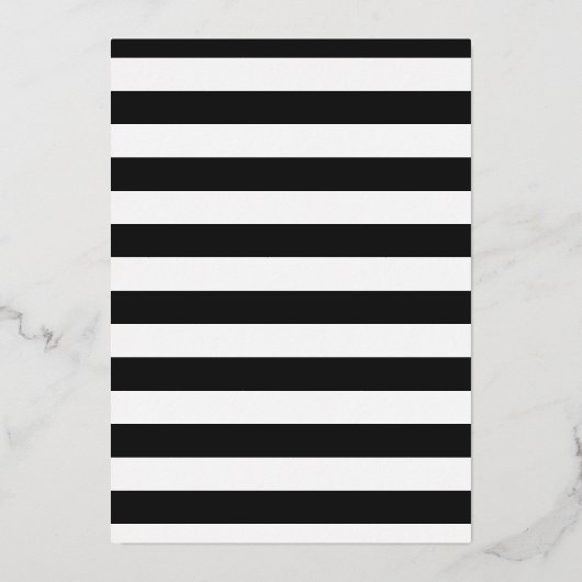 Invitation En Aluminium Gold Purple Black C'est une fille Baby Footprints (Verso)