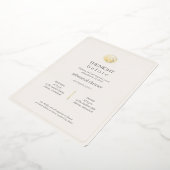 Invitation En Aluminium Gold Seashell Night Before Wedding Rehearsal (Rotation)