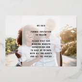 Invitation En Aluminium Gold Text modifiable Deux photos multiples ENREGIS (Verso)
