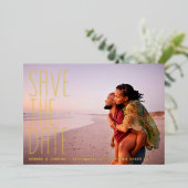 Invitation En Aluminium Gold Text modifiable Deux photos multiples ENREGIS (Debout devant)