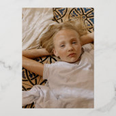 Invitation En Aluminium Gold & Turquoise Retro Arch Photo Graduation (Verso)