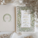 Invitation En Aluminium Gold Vintage Daisy Art Nouveau Mariage<br><div class="desc">Art nouveau Vintage Daisies invitations de mariage par Alphonse Mucha dans un design floral, romantique et fantaisiste. Les fleurs victoriennes complètent les polices art déco classiques. Entrez vos informations personnalisées, et vous avez terminé. Si vous souhaitez modifier la conception, cliquez simplement sur le bouton bleu "Customiser". Merci tellement pour considérer...</div>