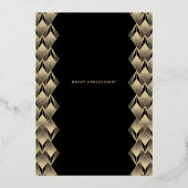 Invitation En Aluminium Golden 50e anniversaire (Verso)