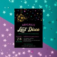 Golden Disco Ball Stars Bachelorette Dernière Disc