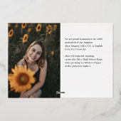 Invitation En Aluminium Grad Chic Multi Photo Graduation (Verso)