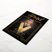 Invitation En Aluminium Grad. Touche dorée Éclaircissez votre avenir (Rotation)