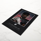 Invitation En Aluminium Graduate Photo Football Graduation Announcement (Rotation)