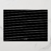 Invitation En Aluminium Graduate trois photo simple moderne graduation (Verso)