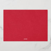 Invitation En Aluminium Graduation infirmière Élégant Merci rouge Script (Verso)